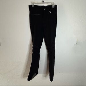 Ski West‎ Black Snow Pants Men 30L Outdoor Insulated Wool Blend Zip Ankle